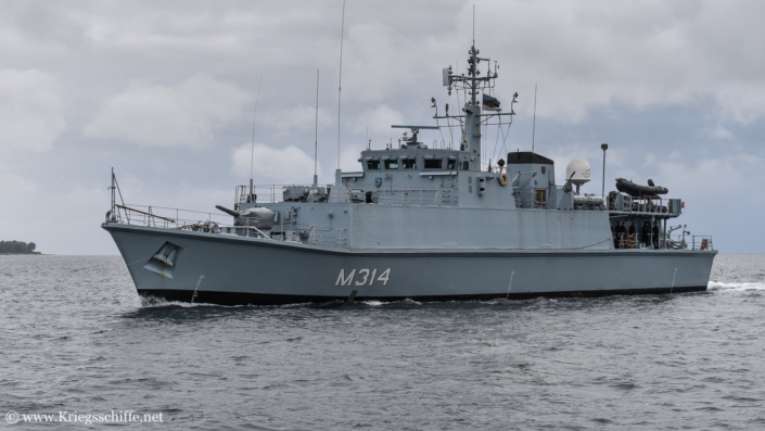 Juni 2015, M 314 ‚Sakala‘ in Kiel