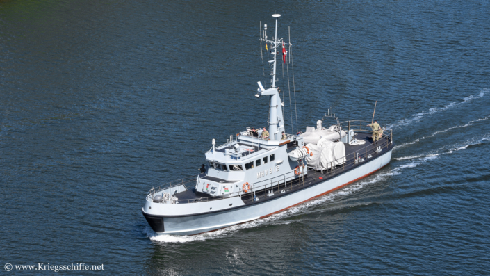 Mai 2025, MHV 912 ‚Holger Danske‘ im Nord-Ostsee-Kanal bei Kiel