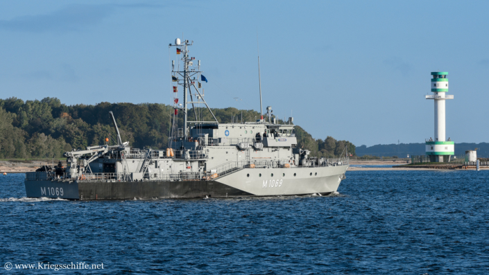 Oktober 2018, M 1069 ‚Homburg‘ in Kiel