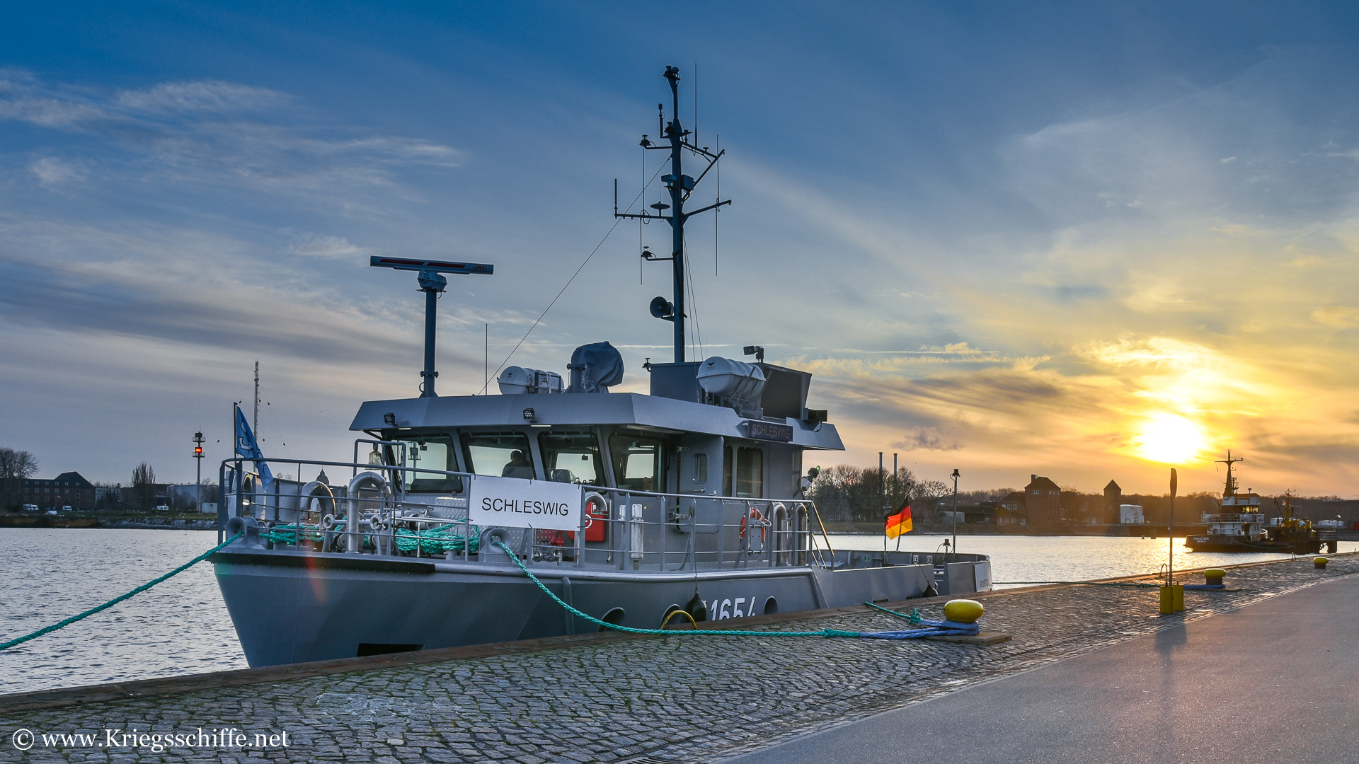 März 2023, Y 1654 ‘Schleswig’ in Kiel
