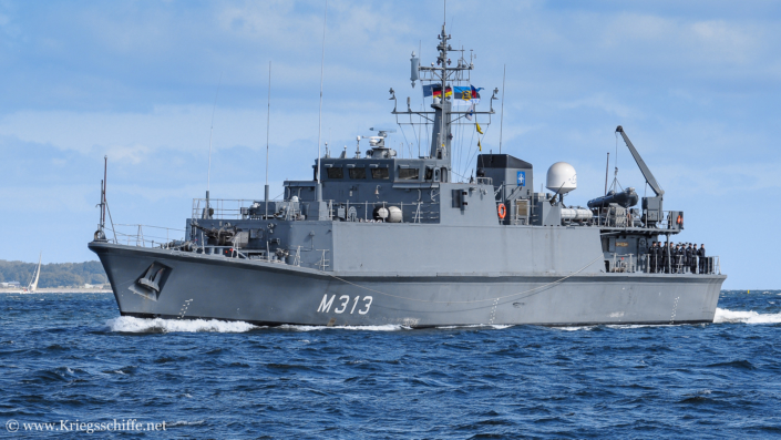 Juni 2014, M 313 ‚Admiral Cowan‘ in Kiel