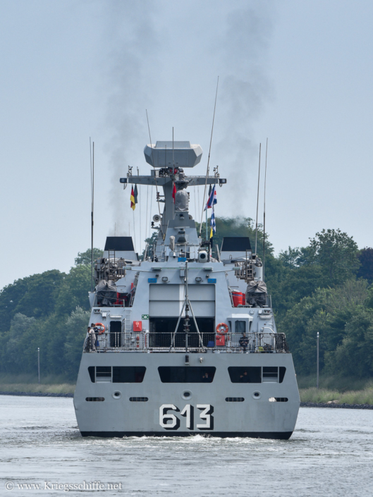 Juni 2022, F 613 ‚Tarik Ben Ziyad‘ im Nord-Ostsee-Kanal bei Kiel