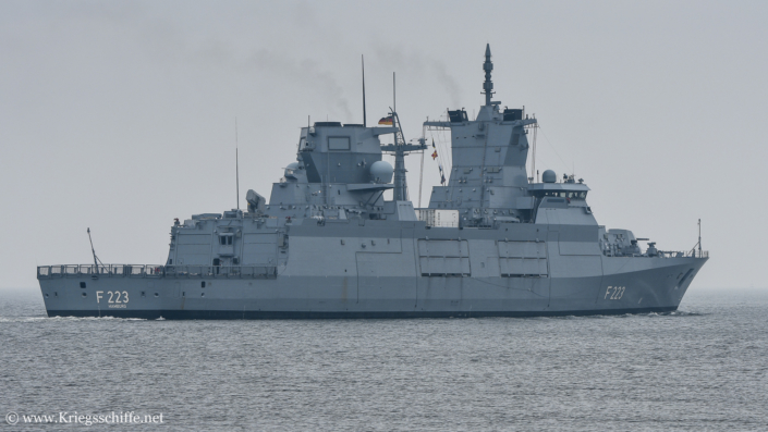 März 2018, F 223 ‚Nordrhein-Westfalen‘ in Kiel