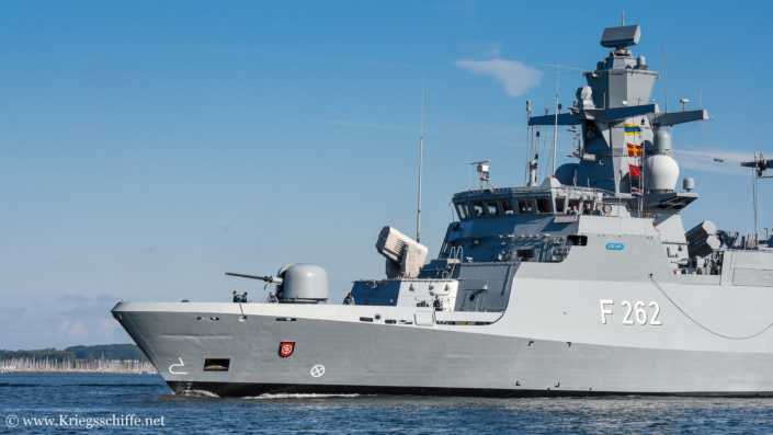 Juni 2019, F 262 ‚Erfurt‘ in Kiel