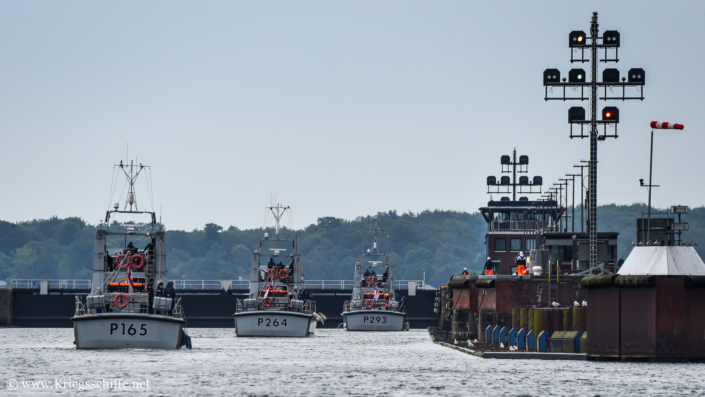 Mai 2024, P 165 / P 264 / P 293 in der Schleuse Kiel
