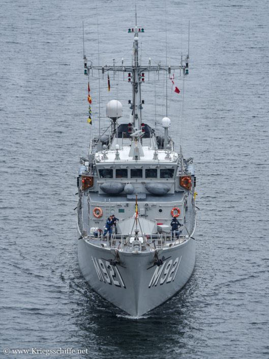 Juni 2024, M 921 ‚Lobelia‘ im Nord-Ostsee-Kanal bei Kiel