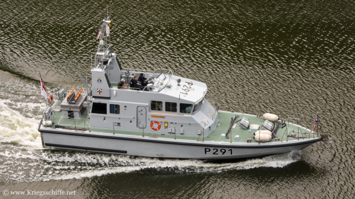 Juni 2018, P 291 ‚Puncher‘ im Nord-Ostsee-Kanal bei Kiel