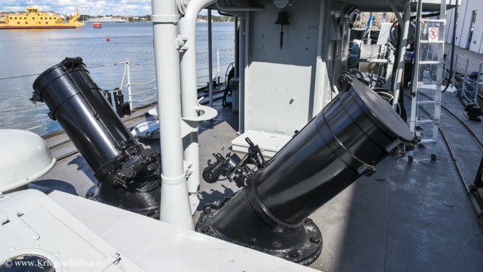 August 2026, 55 ‚Bremön‘ in Karlskrona / Schweden – Wasserbombenwerfer (Sjunkbombskastare m/24)
