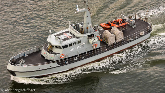 Mai 2019, MHV 908 ‚Brigaden‘ im Nord-Ostsee-Kanal bei Kiel