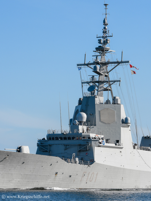 Juni 2018, F 101 ‚Alvaro-de-Bazan‘ in Kiel