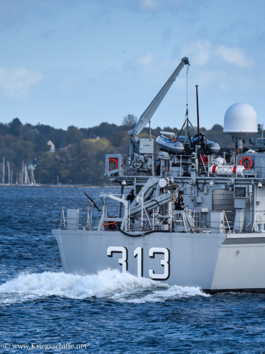 Oktober 2022, M 313 ‚Admiral Cowan‘ in Kiel