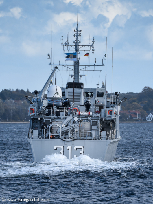 Oktober 2022, M 313 ‚Admiral Cowan‘ in Kiel