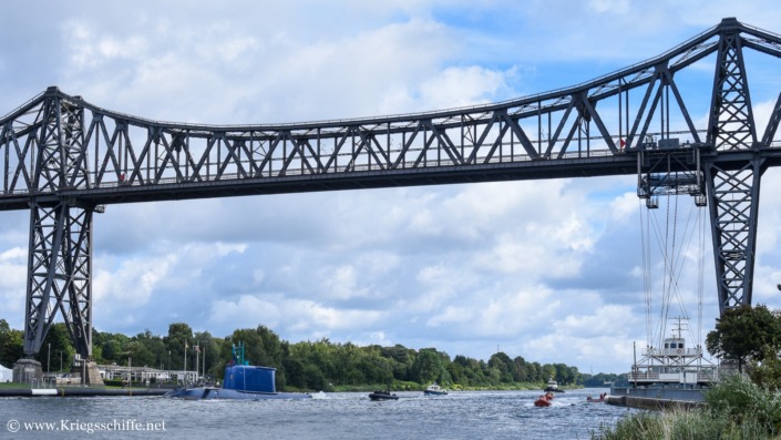 September 2026, INS ‚Drakon‘ im Nord-Ostsee-Kanal bei Rendsburg