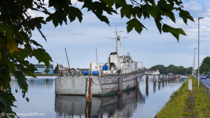 August 2026, ex M 1091 ‚Steinbock‘ in Wilhelmshaven – Liegeplatz im Ems-Jade-Kanal