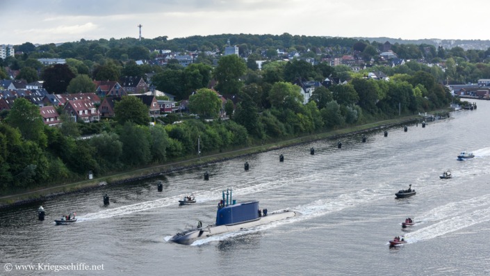 September 2026, INS ‚Drakon‘ im Nord-Ostsee-Kanal bei Kiel