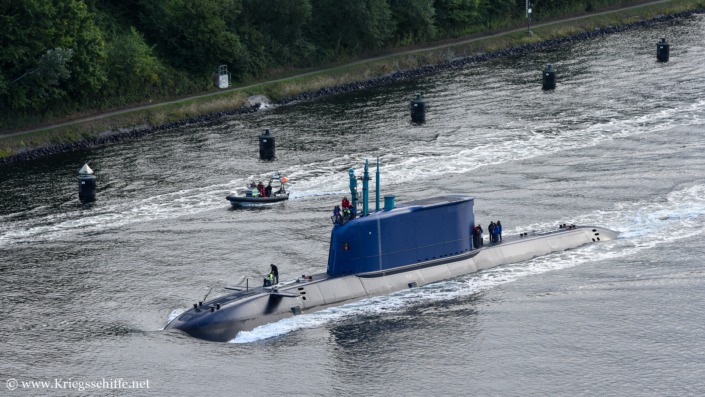 September 2026, INS ‚Drakon‘ im Nord-Ostsee-Kanal bei Kiel