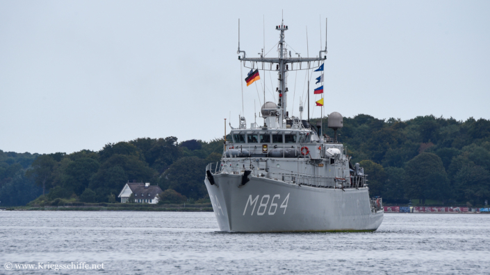 August 2025, M 864 ‚Willemstad‘ in Kiel