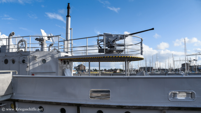 August 2023, C ‚Abraham Crijnssen‘ in Den Helder / NL – Bewaffnung achtern