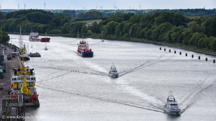 Mai 2025, P 264 und P 280 im Nord-Ostsee-Kanal bei Kiel