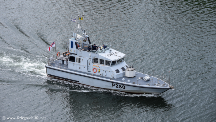 Mai 2025, P 280 ‚Dasher‘ im Nord-Ostsee-Kanal bei Kiel