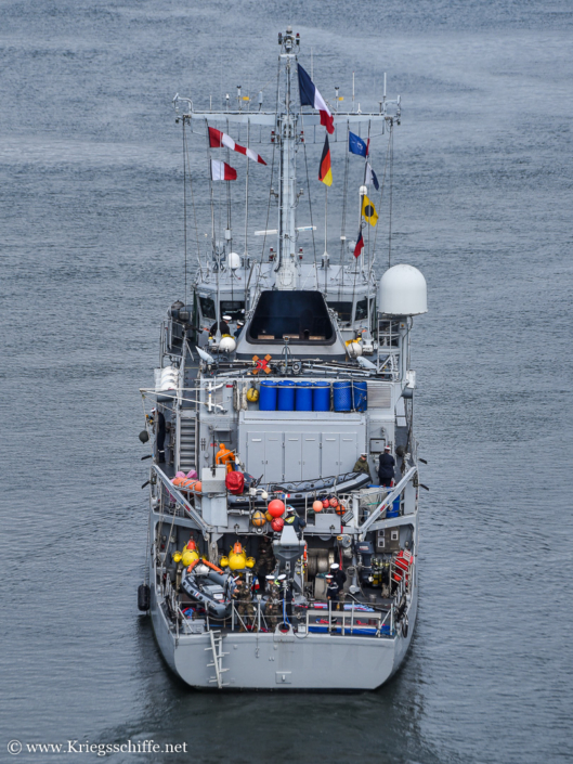 Mai 2025, M 647 ‚Aigle‘ im Nord-Ostsee-Kanal bei Kiel