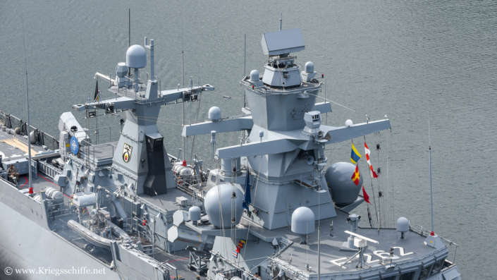 Mai 2022, F 262 ‚Erfurt‘ im Nord-Ostsee-Kanal bei Kiel