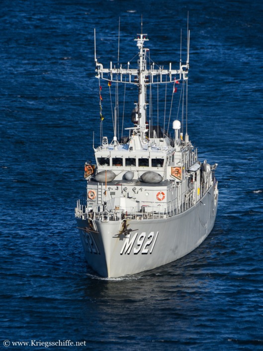 April 2026, M 921 ‚Lobelia‘ im Nord-Ostsee-Kanal bei Kiel