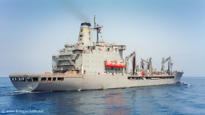 1993, T-AO-188 ‚Joshua Humphreys‘ im Mittelmeer